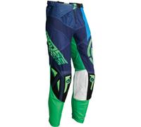 Moose Racing Sahara S20 Pantalones de Motocross, verde-azul, tamaño 28 para Hombres