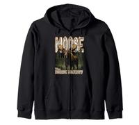 Moose The Nordic Majesty Cabeza de Corona de los bosques del Norte Sudadera con Capucha