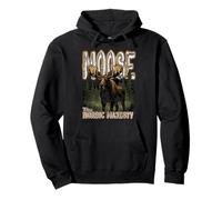 Moose The Nordic Majesty Cabeza de Corona de los bosques del Norte Sudadera con Capucha