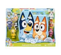 moose toys Bluey - Caja de almacenamiento con 8 figuras de juego