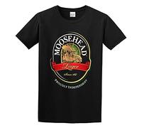 Moosehead Beer Retro Advertising Canadian Beer T-Shirt Black Mens tee Unisex Shirt L