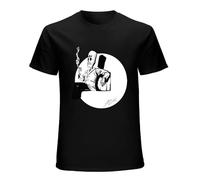 Mootaa Men Tshirt Grim Fandango Unisex T Shirt Printed T-Shirt Tees Top Black L