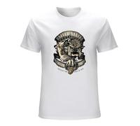 Mootaa Men's T-Shirt United States Marines Corps USMC Bulldog Black Bulldog T-Shirt White XL