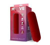 MOOVE Bala Vibradora 10 Funciones Rojo 200 g