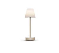 Moovere Lámpara de mesa portátil LOLA SLIM 30 Brass Luz LED Blanca Neutra (4000K) con Regulador de intensidad y Batería Recargable
