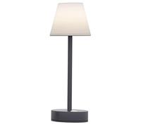 Moovere Lámpara de mesa portátil LOLA SLIM 30 Gris Antracita Luz LED Blanca Neutra (4000K) con Regulador de intensidad y Batería Recargable