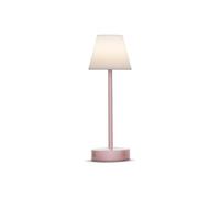 Moovere Lámpara de mesa portátil LOLA SLIM 30 Rose Gold Luz LED Blanca Neutra (4000K) con Regulador de intensidad y Batería Recargable
