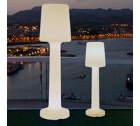 Moovere Lámpara de pie CARMEN 110 cm para exterior e interior para la terraza, el salón y el patio (Cable Blanca Cálida (3000K))