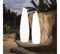 Moovere Lámpara de Pie FREDO 140 cm con Cable para Exterior e Interior Luz Blanca Cálida 3000K para la Terraza, el Salón y el Patio