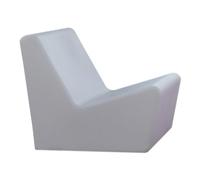 Moovere Sillón Butaca de Exterior Alto 66 cm Solar con Luz RGB Automática y Batería Recargable con Mando a Distancia IP65 Asiento para la Terraza y el Jardín