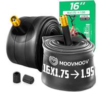 MOOVMOOV Cámara de Aire 16 Pulgadas - para Neumáticos 16x1.75, 16x1.85, 16x1.90 y 16x1.95 con ETRTO 47-305 a 53-305 - Válvula Schrader - Pack de 2 - Bicicleta y Más