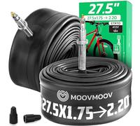 MoovMoov Cámara de Aire de 27,5 Pulgadas - para neumáticos 27.5x1.75, 27.5x1.90, 27.5x1.95, 27.5x2.0, 27.5x2.10, 27.5x2.125, 27.5x2.15 y 27.5x2.20 de 50-584 a 56-584 - Presta - Pack de 2