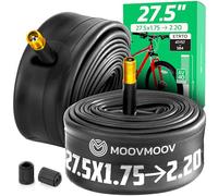 MoovMoov Cámara de Aire de 27,5 Pulgadas - para neumáticos 27.5x1.75, 27.5x1.90, 27.5x1.95, 27.5x2.0, 27.5x2.10, 27.5x2.125, 27.5x2.15 y 27.5x2.20 de 50-584 a 56-584 - Pack de 2 - para Bicicleta