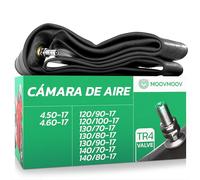 MoovMoov Cámara de Aire para Moto de 17 Pulgadas para Neumáticos 120/90-17, 120/100-17, 130/70-17, 130/80-17, 130/90-17, 140/70-17, 140/80-17, 4.50-17 y 4.60-17