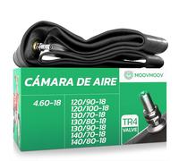 MoovMoov Cámara de Aire para Moto de 18 Pulgadas para Neumáticos 120/90-18, 120/100-18, 130/70-18, 130/80-18, 130/90-18, 140/70-18, 140/80-18 y 4.60-18