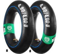 MOOVMOOV Cámaras de aire 4.80/4.00-8 Válvula acodada TR87 (x2) - Repuesto para neumáticos 4.80/4.00-8, 4.00-8, 4.80-8