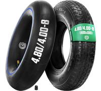 MOOVMOOV Neumático 4.80/4.00-8 con Camara de Aire Válvula Recta TR13 - Neumático Reforzado para Carretilla 400x100 - Instalación Fácil y Rápida - Compatible con Rueda 4.80 4.00-8 - Non Highway Speed