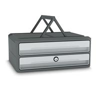 MoovUp Secure 2 cajones grandes gris oscuro/gris claro 9-111S CEP