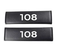 MOOWI 2Piezas Protector Cinturon Coche para Peugeot 108, Transpirables Almohadilla Cinturon ProteccióN Funda para Cinturón de Seguridad Cubre Cinturones Coche,A