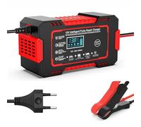 MOOWI Cargador Bateria Moto para Husqvarna Svartpilen Vitpilen 250 401, 12V Carga Automática y Mantenimiento Cargador Inteligente Automático para Moto Múltiples Protecciones