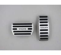 MOOWI Cubiertas Pedales Coche Antideslizantes para Volvo XC40 2019 2020, Kit de Pedal Pie de Acero Inoxidable para Acelerador y Freno, Accesorios de Repuesto