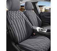 MOOWI Cuero Funda Asiento Coche para Porsche Cayenne New Energy Taycan, Cómodo Delanteros Y Traseros Juegos De Cubreasientos Protector de Asiento Interior Accesorios,Front Row-2 Seats-Graystyle