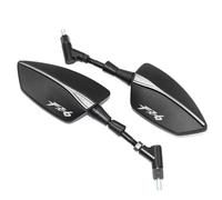 MOOWI Espejo con Manilla de Barra para Yam&AHA FZ6 FZ6N FZ6S FZ6R FAZER S2 Espejo retrovisor de Motocicleta Extremos de Manillar Espejos Laterales Ajustables Vista Trasera Universal (Color : Silver)