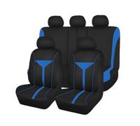 MOOWI Funda Asiento Coche para Honda CR-Z 1.5 i-VTEC (114 HP) 2010 2011 2012 2013, Algodón Elástico Suave Transpirables y Cómodas Protección 4 Estaciones,C Blue