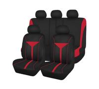 MOOWI Funda Asiento Coche para Honda CR-Z 1.5 i-VTEC (114 HP) 2010 2011 2012 2013, Algodón Elástico Suave Transpirables y Cómodas Protección 4 Estaciones,B Red