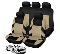 MOOWI Funda Asiento Coche para Mercedes Benz B 180 B 200 B 250 B 35 AMG, Cómodo Delanteros Y Traseros Juegos De Cubreasientos Protector de Asiento Interior Accesorios,C-Beige