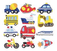 Moowi Kit de Pintura de Diamantes 5D, 12 PCS DIY Pegatinas de Diamond Painting, para Niños y Adultos