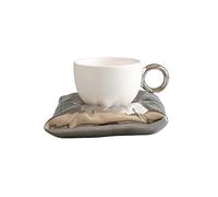 MOOWI Tazas de Té Taza de Almohada Creativa y Taza for Helado Taza de cerámica de café nórdico Tazas de Café (Color : 1)