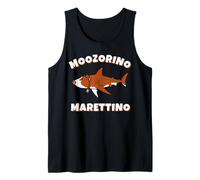 Moozorino Marettino Divertido Italiano Brainrot Vaca Tiburón Meme Camiseta sin Mangas