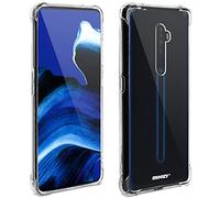 Moozy Funda Silicona Antigolpes para OPPO Reno 2 - Transparente Crystal Clear TPU Case Cover Flexible