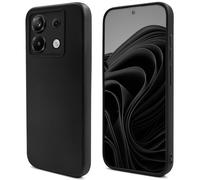 Moozy Lifestyle. Funda para Xiaomi Redmi Note 13 Pro 5G y Poco X6, Negra - Carcasa Funda de Silicona Premium con Acabado Mate y Forro de Microfibra Suave, Phone Case Cover Ligero