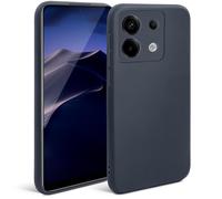 Moozy Minimalist Series Funda Silicona para Xiaomi Redmi Note 13 Pro 5G / Poco X6 5G antigolpes con Acabado Mate, Cover Case Carcasa Ultrafina de TPU, Cubierta del Teléfono Móvil, Azul Oscuro