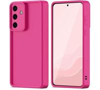 Moozy RimUP Funda para Samsung Galaxy S24 FE 5G de TPU Antigolpes, Carcasa con Bordes Elevados para Mayor Protección, Recortes Precisos y Protector de Cámara, Antiarañazos, Rosado