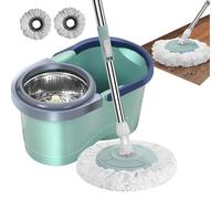 Mop and Bucket Set | Household Cleaning Automatic Mop | Labour-Saving Cleaning Ḿop with Wringer For Living Room, Kitchen, Balcony, Study Room