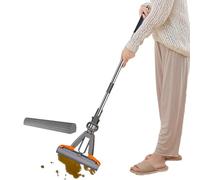 Mop con escurridor, cabezal extraíble con autoescurridor, fregona para limpieza húmeda y seca, para casa, cocina, salón, garaje, suelos de madera, azulejos de mármol