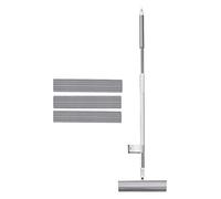 Mop de esponja de trapeador húmedo y seco para la limpieza del piso con cabezales de recarga de trapeador y rodillo de apremiamiento ultra absorbente para madera dura, laminado, azulejos de la