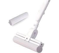 Mop de esponja de trapeadores húmedos y secos con cabezal de esponja súper absorbente, trapeador de doble fila del sistema de retorcimiento de la fila para la limpieza del sistema de limpieza de