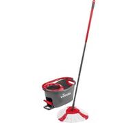 mop en steel Supermocio 3Action fregona Lana Rojo, Blanco, Limpiador de suelo negro/Rojo, Laminado, Azulejos, Madera, Lana, Rojo, Blanco