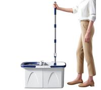 Mop Und Eimer -Set Mit Wringer, Mop Und Eimer Mit Wringer -Set,Abnehmbarer Spinner Rotierendes 18,9x9.84x9,45 Zoll| NASS Trockenes Bodenreinigungssystem, Weltsparende Wandreiniger Für Bür