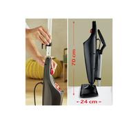 Mopa a vapor - VILEDA - Mopa a vapor XXL - Almohadilla de limpieza giratoria - Lavable - Negro