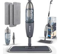 Mopa con Pulverizador, Mopa Fregona con Pulverizador, Mopas de Limpieza Suelos Spray Mop Microfibra Mopa Spray con 3 Microfibra Almohadilla Reutilizable y 360ml Botella para una Limpieza Rápida