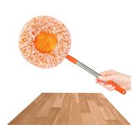 Mopa de limpieza ajustable giratoria de 360 grados - Mopa de microfibra limpia con mango largo retráctil - Mopa de microfibra - Mopa extensible para techo - herramienta de limpieza de fregona
