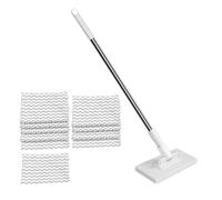 Mopa de limpieza de suelos, mini trapeador de polvo para cocina, herramienta de limpieza de suelos reutilizable para alfombras, azulejos de madera dura, pared, baño, hogar, cocina, garaje, dormitorio