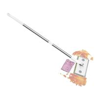 Mopa de limpieza: herramienta de fregado con clip con 2 almohadillas reutilizables, fregona plana con mango resistente y cabezal giratorio, ideal para cocina, baño, hogar, coche, apartamento, sala de