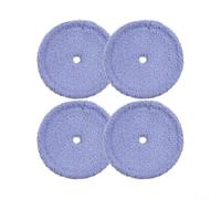 Mopa de piso de repuesto para almohadillas para fregonas de aspiradora Everybot Edge RS500 RS700 hechas con 86.7% poliéster y 13.3% tela de nailon de doble capa (4 piezas)