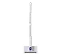 Mopa de piso sin lavado, limpiador giratorio de 360 grados, trapeador plano para polvo, herramienta de limpieza sin contacto con mango extensible, huecos de ventana de puerta de cocina, pared, baño